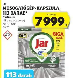 ALDI JAR MOSOGATÓGÉP-KAPSZULA, 113 DARAB ajánlat