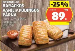 ALDI BARACKOS-VANÍLIAPUDINGOS PÁRNA ajánlat