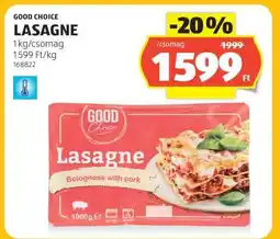 ALDI GOOD CHOICE LASAGNE ajánlat