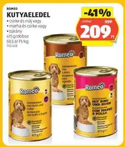 ALDI ROMEO KUTYAELEDEL ajánlat
