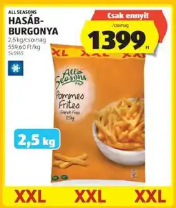 ALDI ALL SEASONS HASÁB-BURGONYA ajánlat
