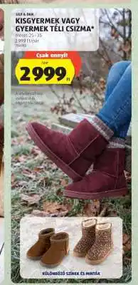 ALDI Kisgyermek vagy gyermek téli csizma ajánlat