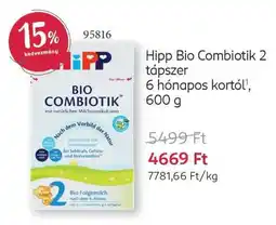 Rossmann Hipp Bio Combiotik 2 tápszer ajánlat
