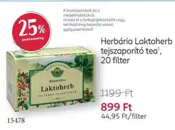 Rossmann Herbária Laktoherb tejszaporító tea ajánlat