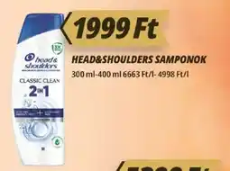 Príma head & shoulders samponok ajánlat