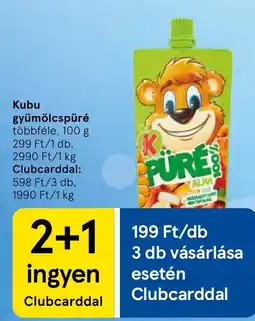 Tesco Kubu gyümölcspré ajánlat