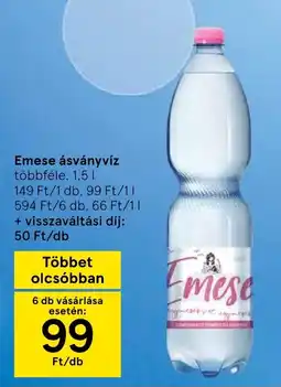 Tesco Emese ásványvíz ajánlat
