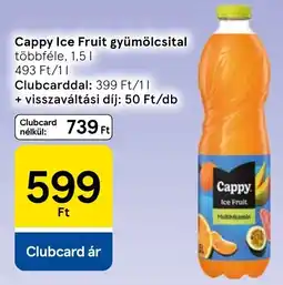 Tesco Cappy ice fruit gyümölcsital ajánlat