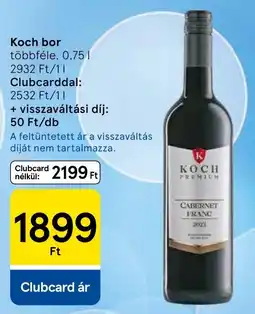 Tesco Koch bor ajánlat