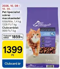 Tesco Pet Specialist száraz macskaeledel ajánlat