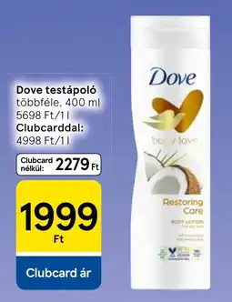 Tesco Dove testápoló ajánlat