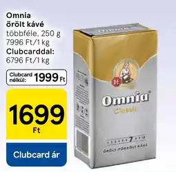 Tesco Omnia örölt kávé ajánlat
