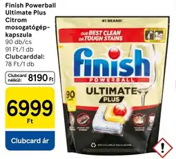Tesco Finish Powerball Ultimate Plus Citrom mosogatógép- kapszula ajánlat