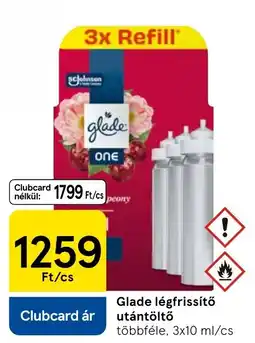 Tesco Glade légfrissítő utántöltő ajánlat