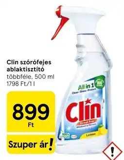Tesco Clin szórófejes ablaktisztító ajánlat