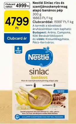 Tesco Nestlé sinlac banános ajánlat