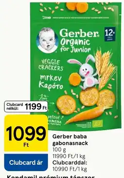Tesco Gerber baba gabonasnack ajánlat