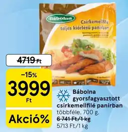 Tesco Bábolna csirkemellfű ajánlat
