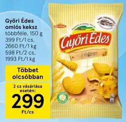 Tesco Győri Édes omlós keksz ajánlat