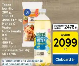 Tesco Hohes C vitamin water ajánlat