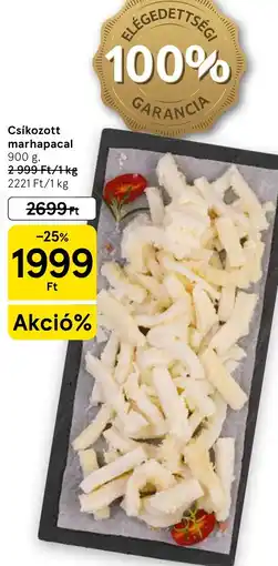 Tesco Csíkozott marhapacal ajánlat