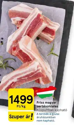 Tesco Magyar sertésoldalas ajánlat