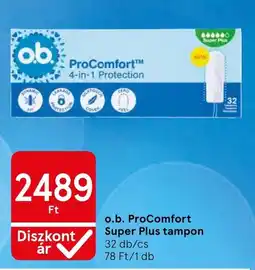 Tesco o.b. procomfort super plus tampon ajánlat