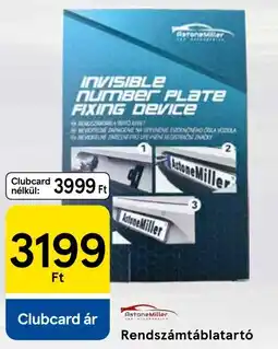Tesco Astonemiller invisible number plate fixing device ajánlat