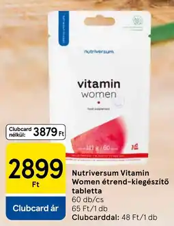 Tesco Nutriversum vitamin women ajánlat