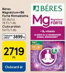 Tesco Béres magnézium+b6 forte filmtabletta ajánlat