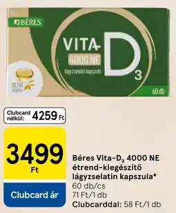 Tesco Béres vita-d3 4000 ne ajánlat