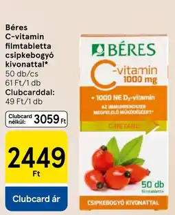 Tesco Béres C-vitamin filmtablett ajánlat