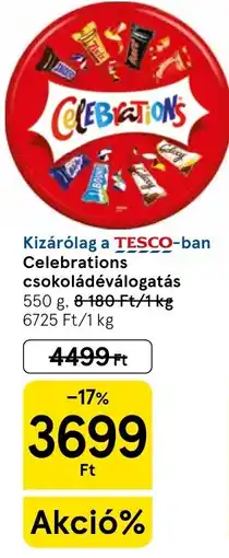 Tesco Celebrations csokoládéválogatás ajánlat