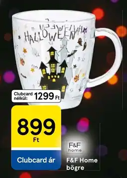 Tesco F&F Home bögre ajánlat