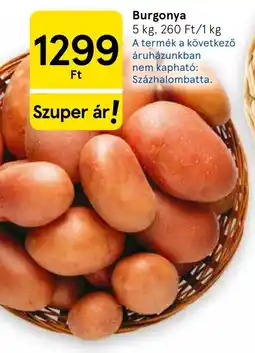Tesco Burgonya ajánlat