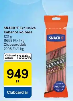 Tesco Snackit kabanos kolbász ajánlat