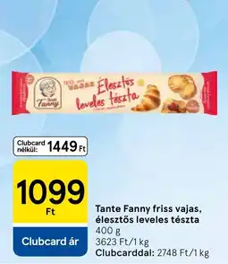 Tesco Tante Fanny leveles tészta ajánlat