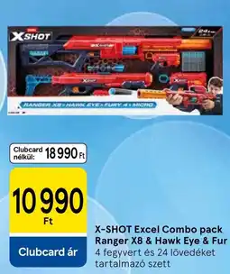 Tesco X-shot excel combo pack ranger x8 & hawk eye & fur ajánlat