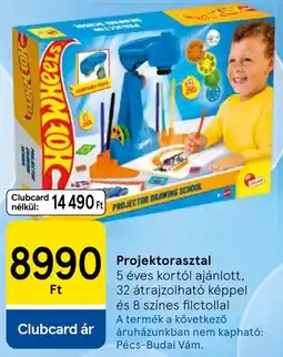 Tesco Hot Wheels projektorasztal ajánlat
