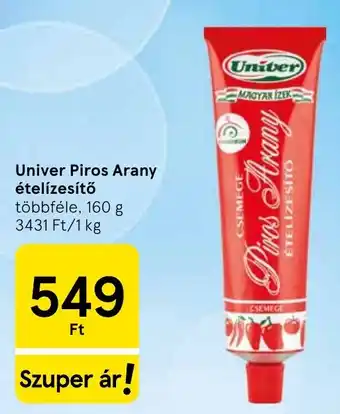Univer piros arany etelizesito