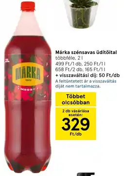 Tesco Márka szénsavas üdítőital ajánlat