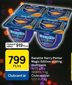 Tesco Danette harry potter magic edition pudding ajánlat