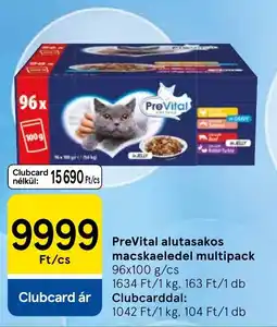 Tesco PreVital alutasakos macskaeledel ajánlat