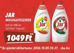 CBA Jar mosogatószer ajánlat