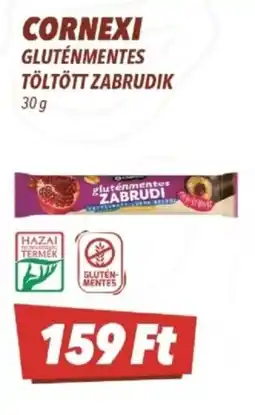 CBA Cornexi gluténmentes töltött zabrudik ajánlat