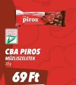 CBA Cba piros műzliszeletek ajánlat
