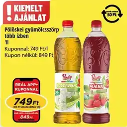 Real Pölöskei gyümölcsszörp ajánlat