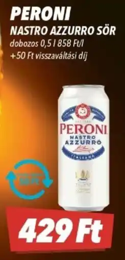 CBA Peroni nastro azzurro sör ajánlat