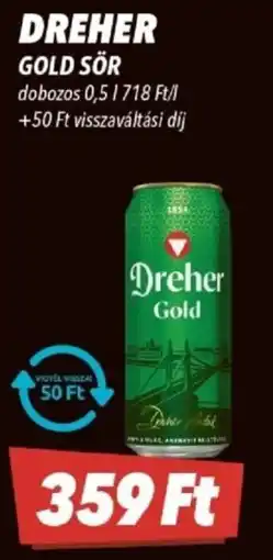 CBA Dreher gold sör ajánlat