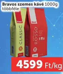 PRIVÁT Bravos szemes kávé ajánlat
